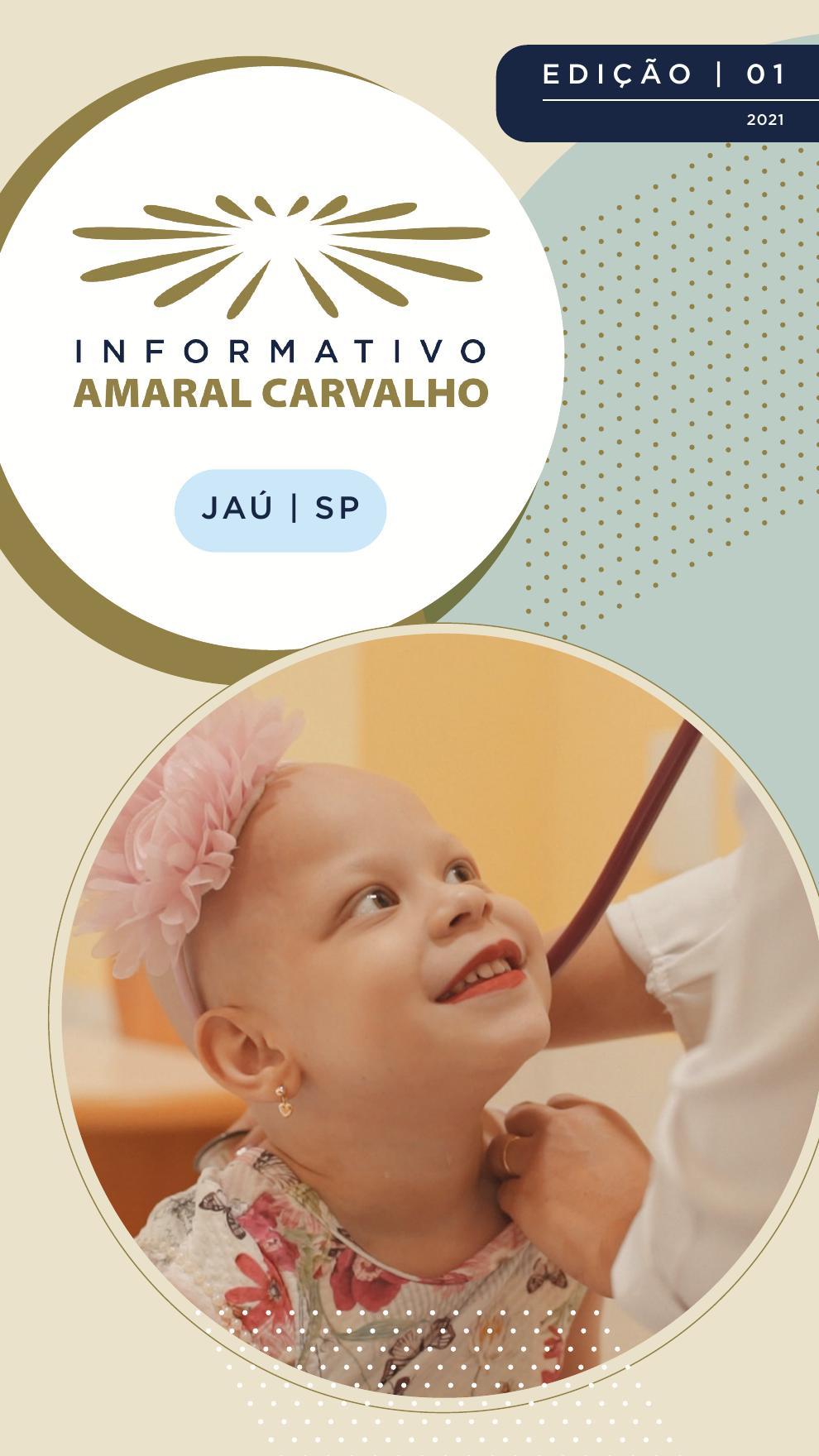 Capa do Informativo Amaral Carvalho, edição 01 de 2021
