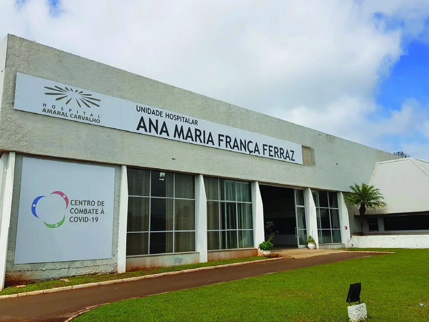 Centro de Combate à COVID-19 do Hospital Amaral Carvalho.
