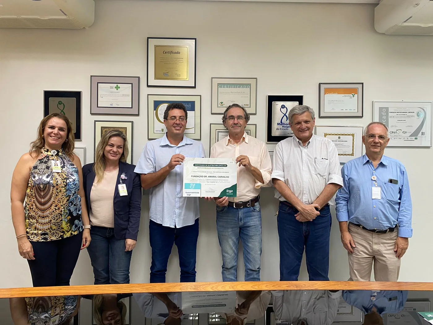 Fundação Amaral Carvalho recebe certificado de sustentabilidade